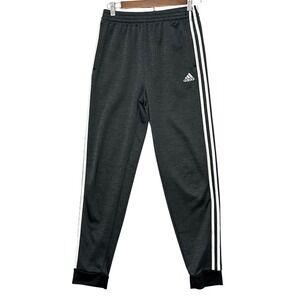 Adidas‎ Youth Boys Girls Jogger Track Pants Black Heather XL TG EG 18 20 Tapered